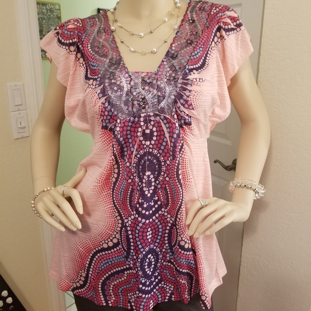 Live & Let Live Sublimation Flutter Top